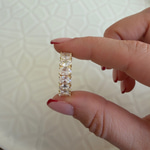 Oval Kesim Tamtur Yüzük GOLD