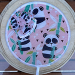 Panda Desenli Yelpaze
