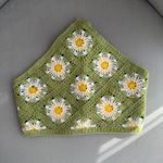 Papatya Desenli Bandana