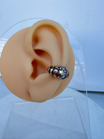 Renkli Taşlı Boğumlu Earcuff