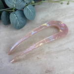 Sedefli Büyük Saç Pini (Pembe)