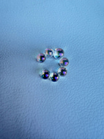 Şeffaf Hologram Boncuk earcuff