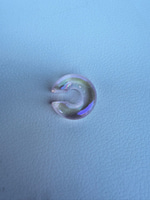 Şeffaf Pembe Hologram C Earcuff
