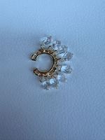 Taş Sallantılı Gold Earcuff