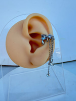 Taş Sallantılı Silver earcuff