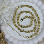 Tasarım Zincir Kolye (Gold) (51 cm)
