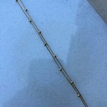 Top Detaylı Çift Sıra Çelik Halhal (Silver)