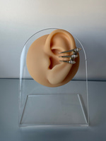 Üç Çizgi Gold Earcuff