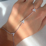 Üçlü Kelebek Taşlı Silver Şahmeran 