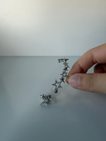 Yıldız Motifli Silver Earcuff