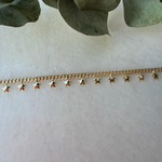 Yıldızlı İnce Bileklik (17+5 cm)