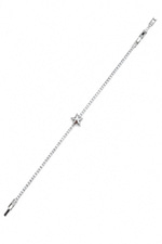 Yıldızlı Tamtur Bileklik (17+2 cm - Silver)