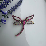Yusufçuk Broş (Pembe Taşlı)