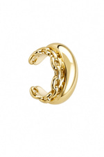 Zincir Detay Gold Earcuff