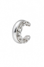 Zincir Detay Silver Earcuff