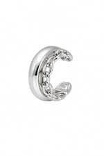 Zincir Detay Silver Earcuff
