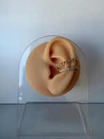 Zincir Motif Gold Yıldız Earcuff