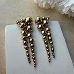 ZR Bubble Sallantılı Küpe (Gold)