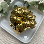ZR Çiçek Desenli Gold Bileklik 