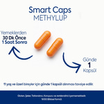 Smart Caps Methylup Active B Comlex + TMG 60 Kapsül ( B6,B2,B12,Folat,Betain)