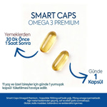 Smart Caps Omega 3 Premium 30 Softgels - Balık Yağı, EPA, DHA