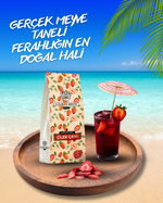 Golden Brew & Tea Coffee Gerçek Çilek Parçacıklı Sıcak ve Soğuk Demleme Çilekli Meyve Çayı
