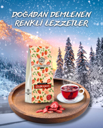 Golden Brew & Tea Coffee Gerçek Çilek Parçacıklı Sıcak ve Soğuk Demleme Çilekli Meyve Çayı