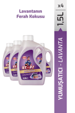 STOP Forte 4'lü Çamaşır Yumuşatıcı 1.5 Litre Lavanta