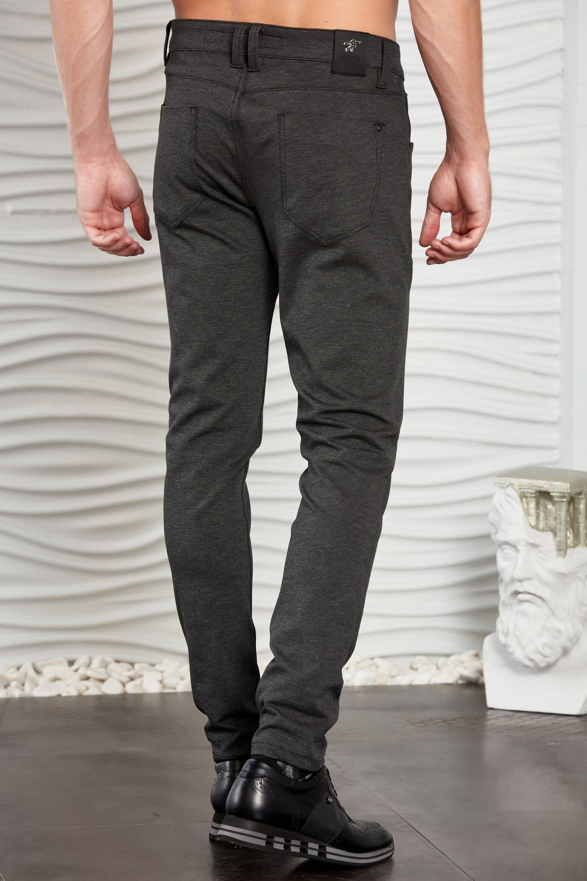 Antrasit Beş Cepli Slim Fit Pantolon