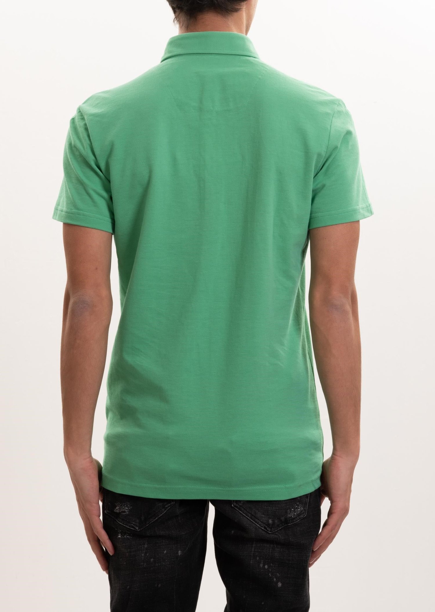 Armalı Polo Yaka Yeşil T-Shirt