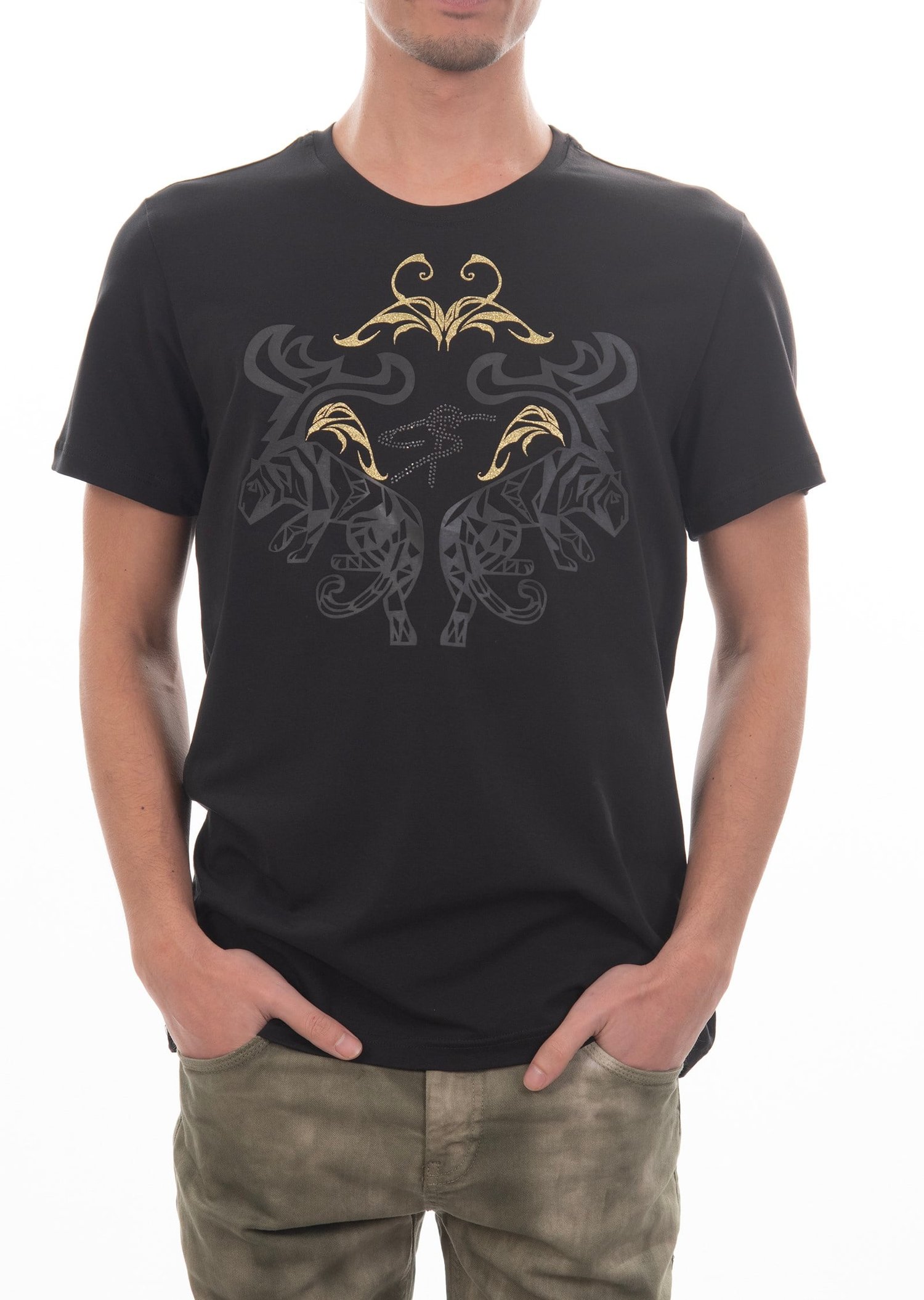 Basic Gold Baskılı T-Shirt