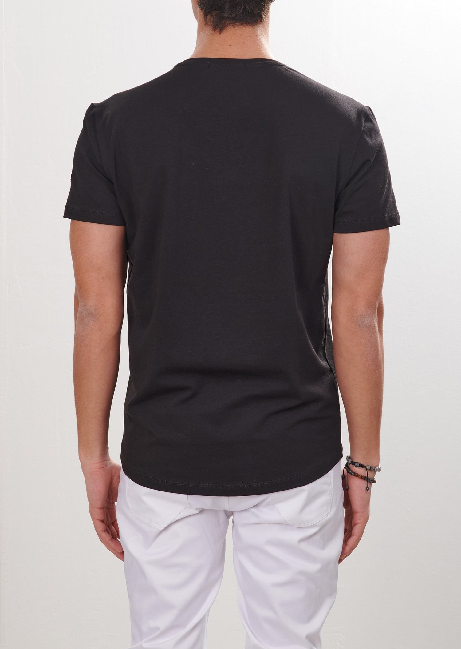 Baskılı Oval Yaka T-Shirt