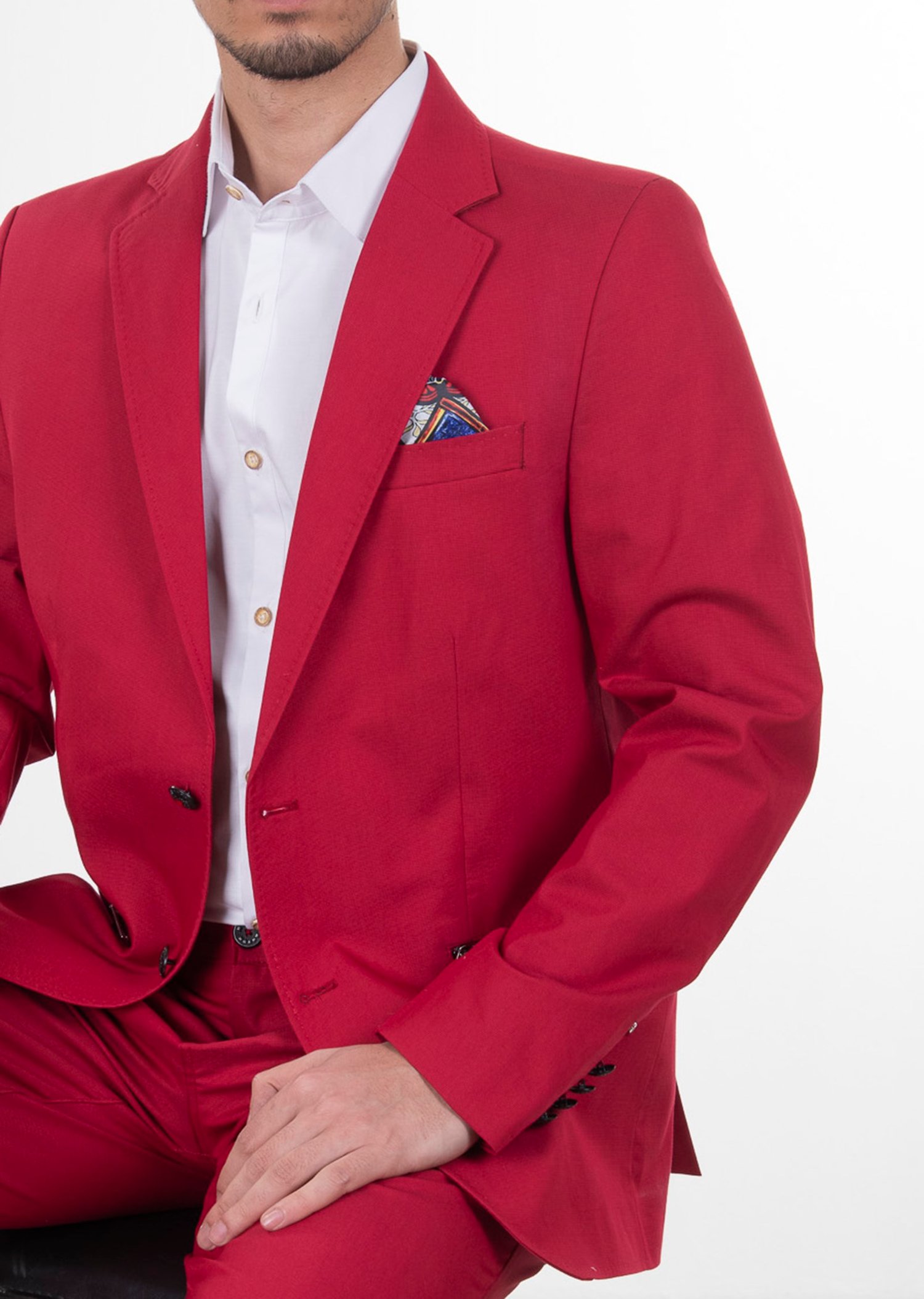 Beli Lastikli Kırmızı Pantolon