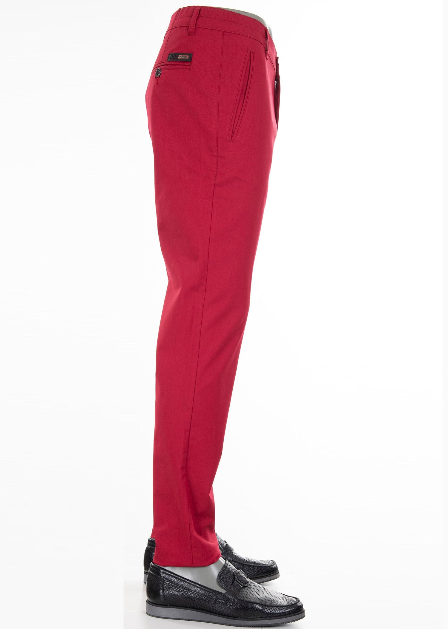 Beli Lastikli Kırmızı Pantolon