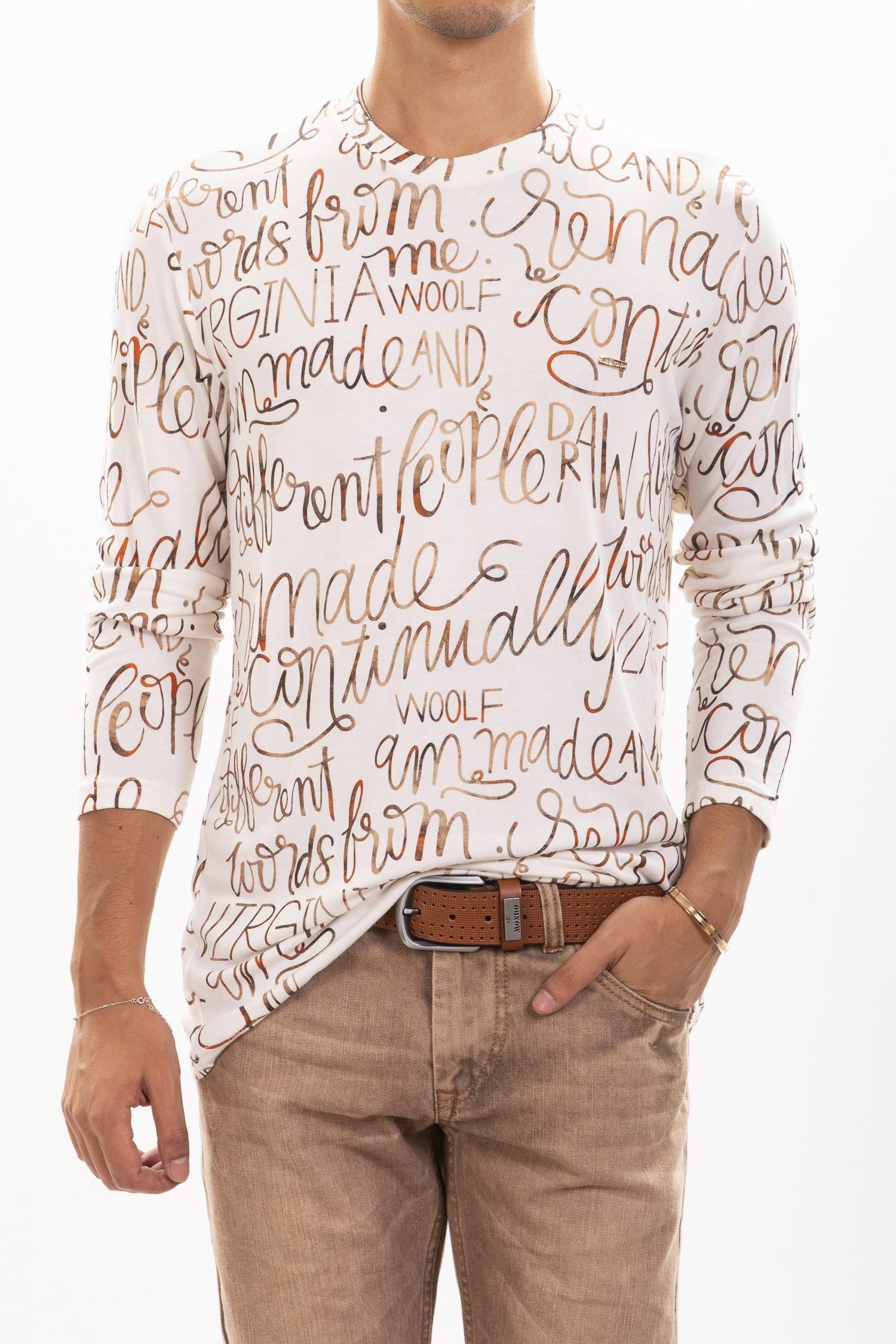 Beyaz Yazılı Sweatshirt