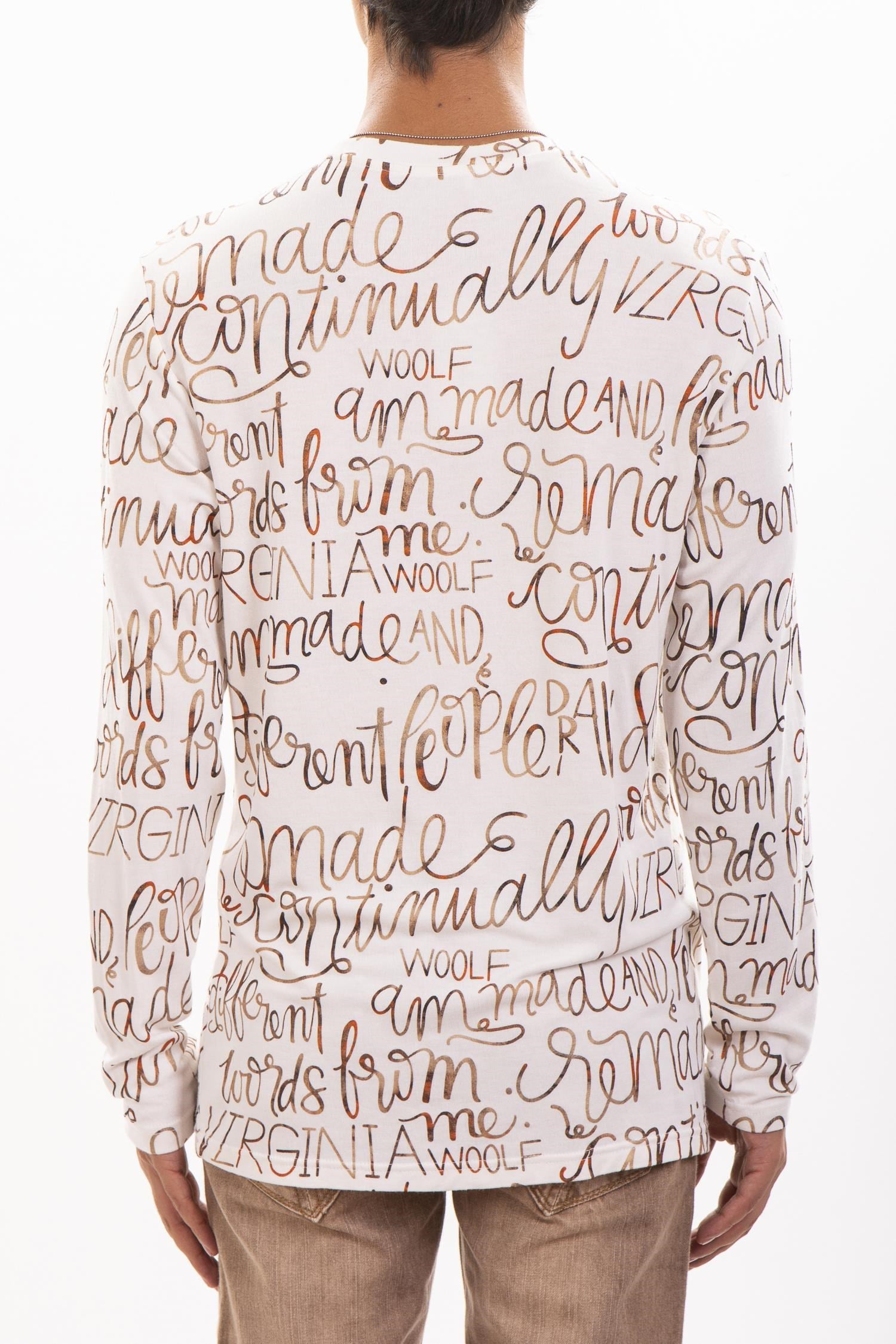 Beyaz Yazılı Sweatshirt