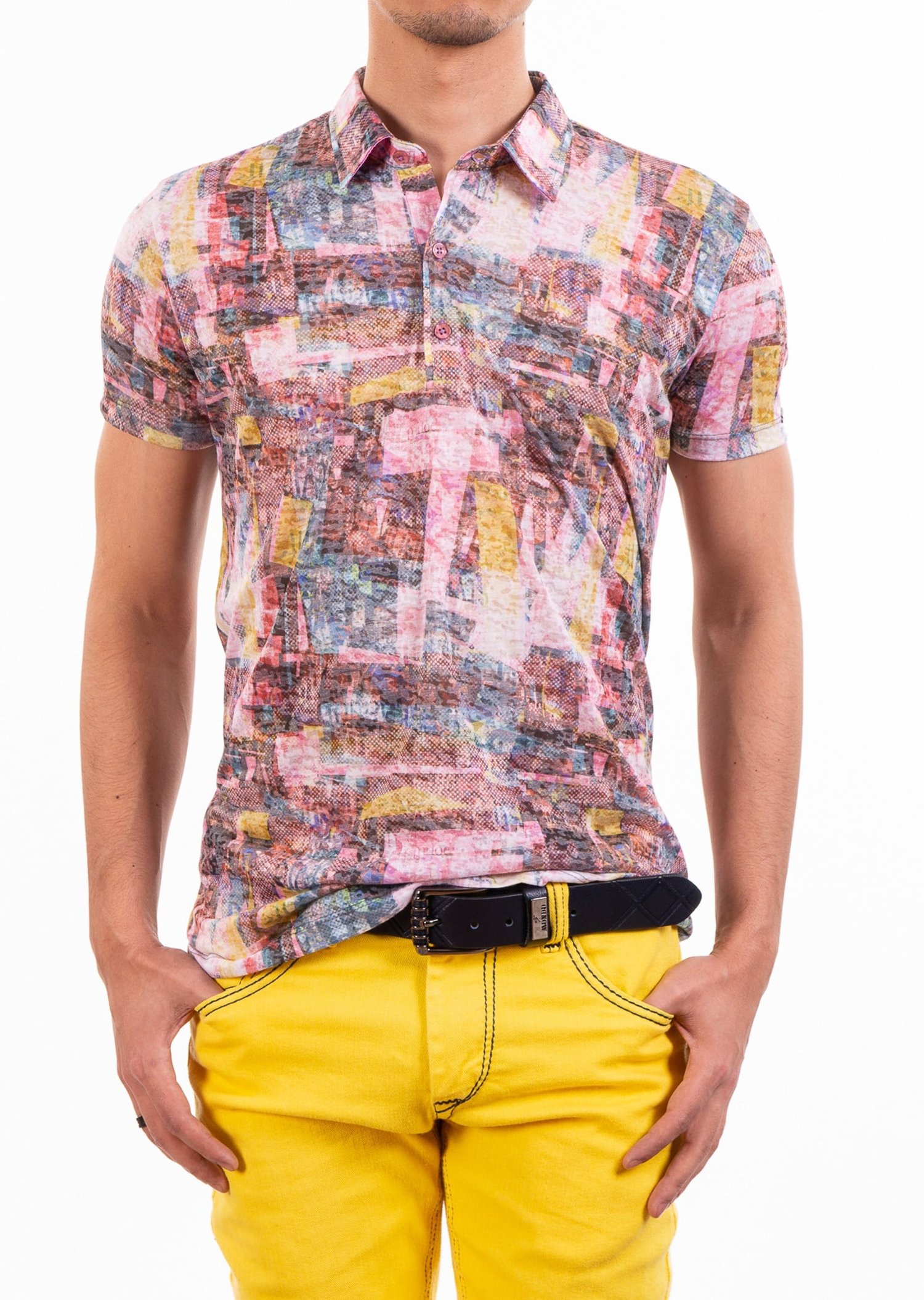 Çok Renkli Polo Yaka T-Shirt