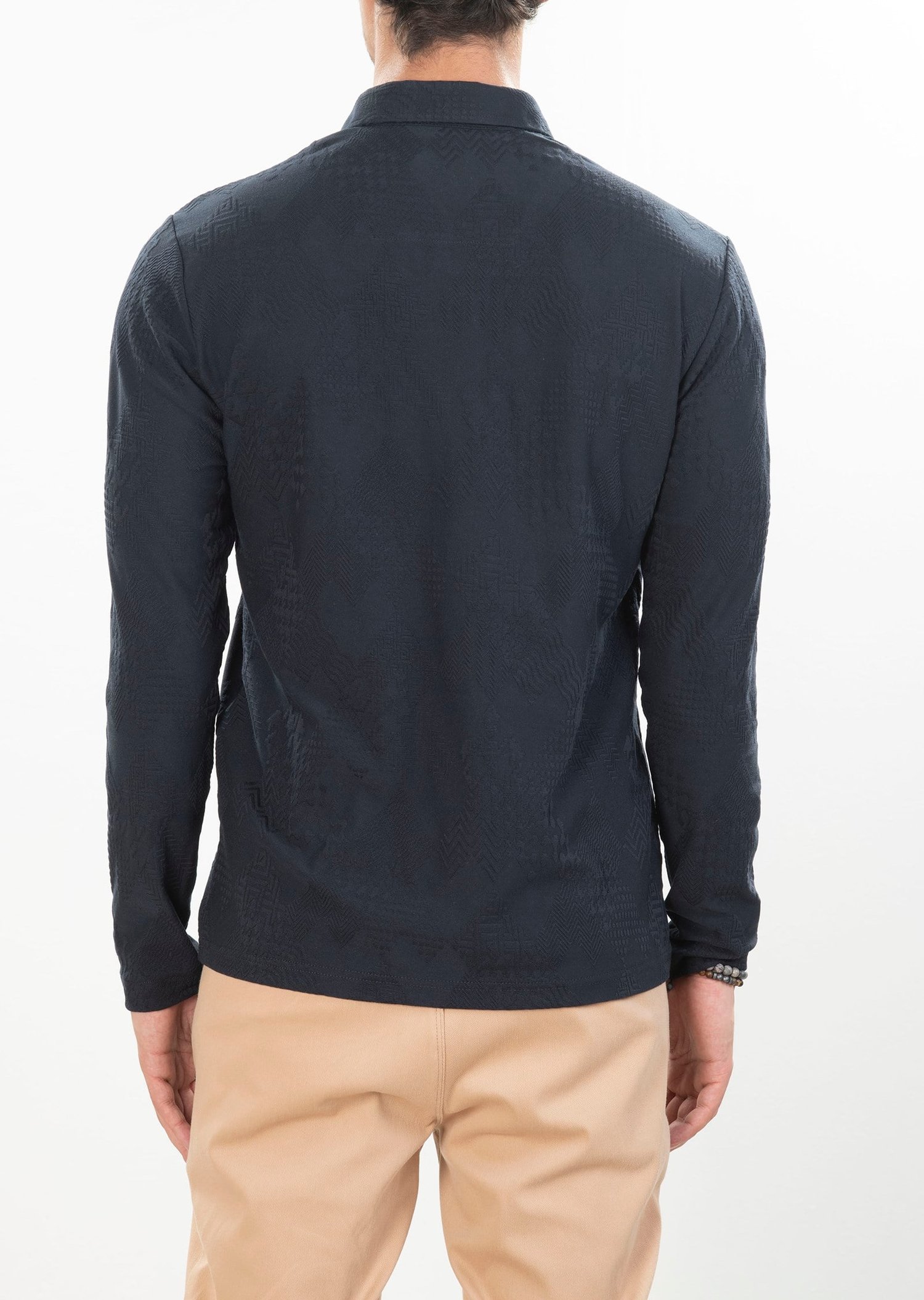 Desenli Lacivert Sweatshirt