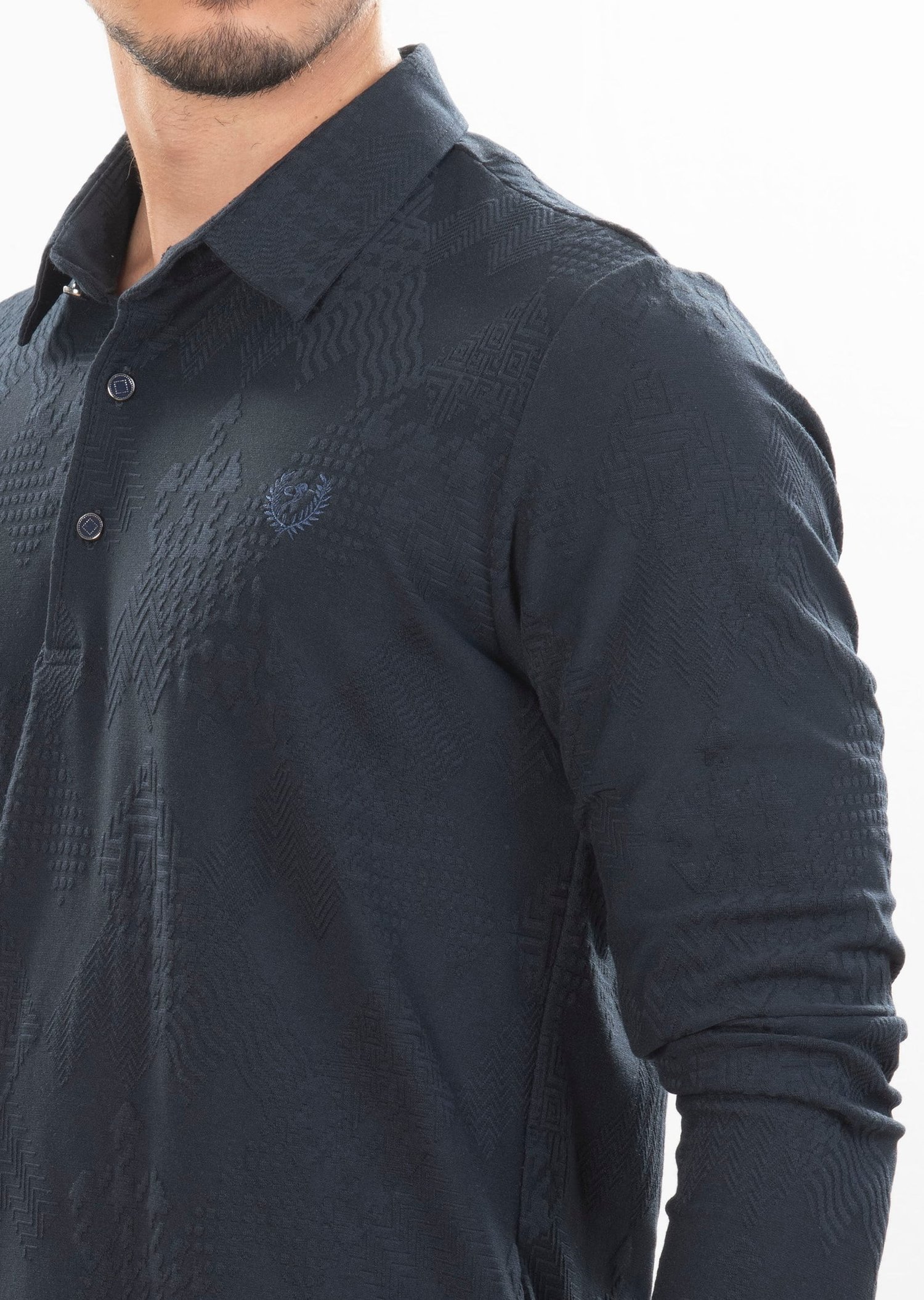 Desenli Lacivert Sweatshirt