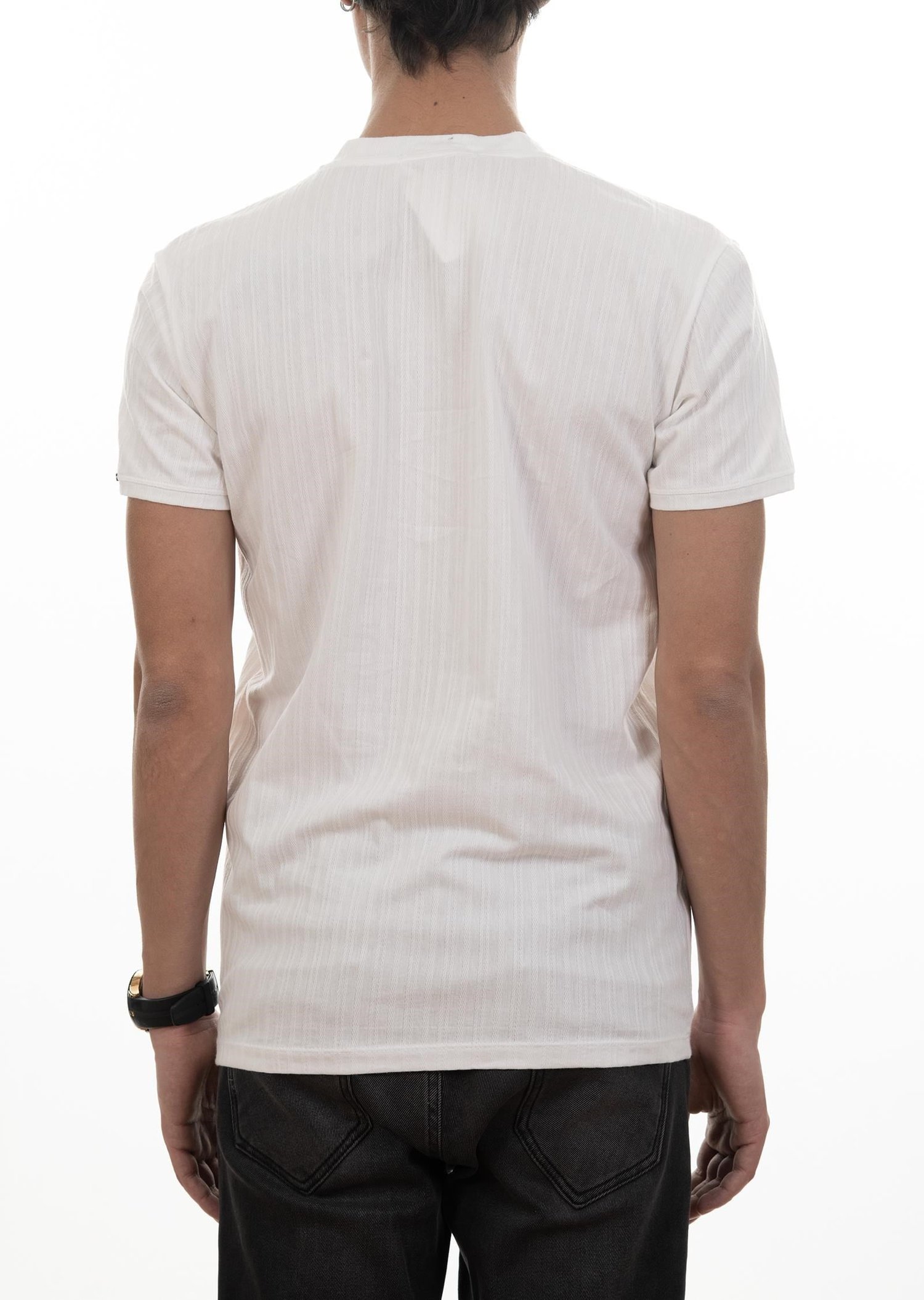 Düğmeli Yaka Basic T-Shirt