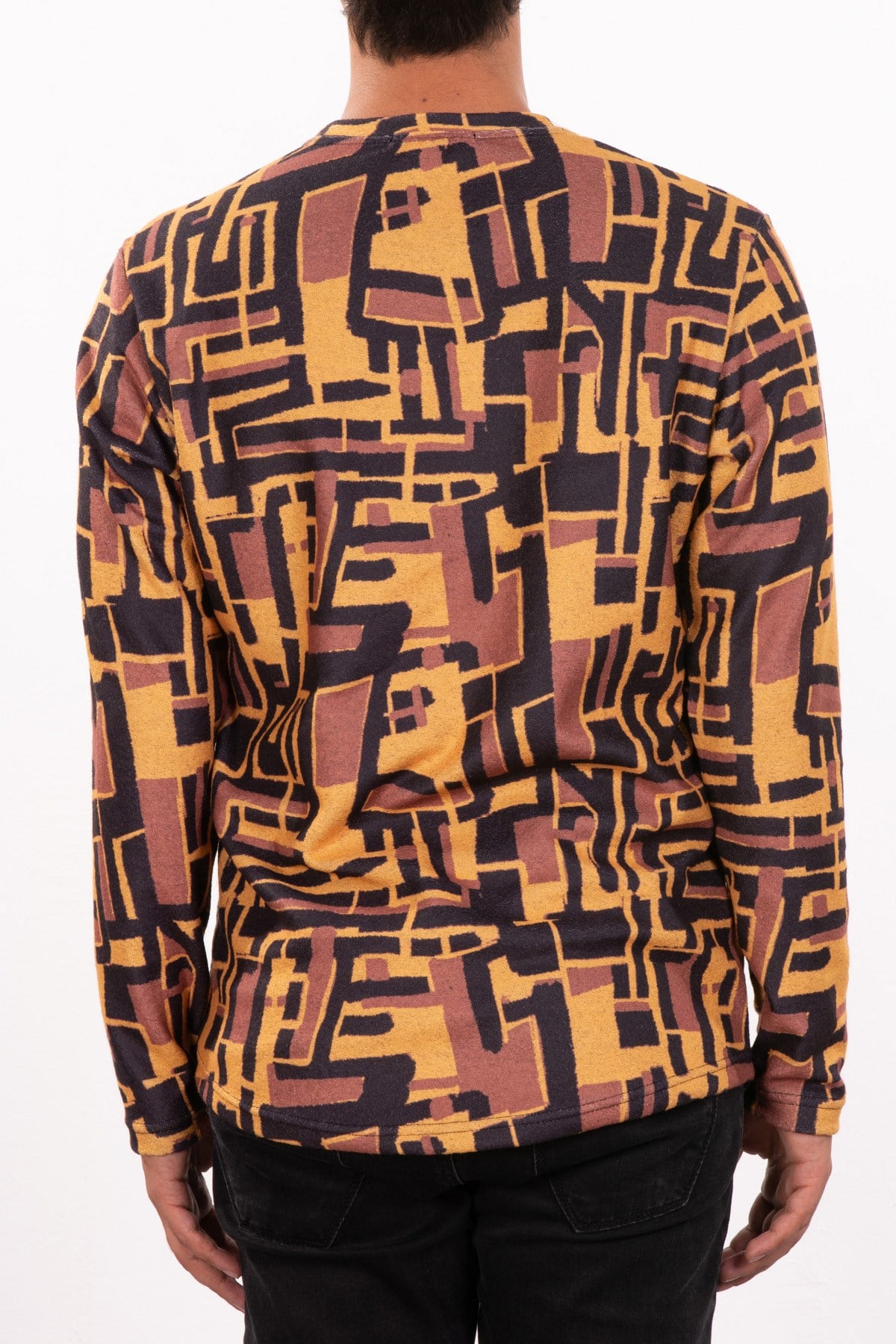 Geometrik Desenli Sweatshirt