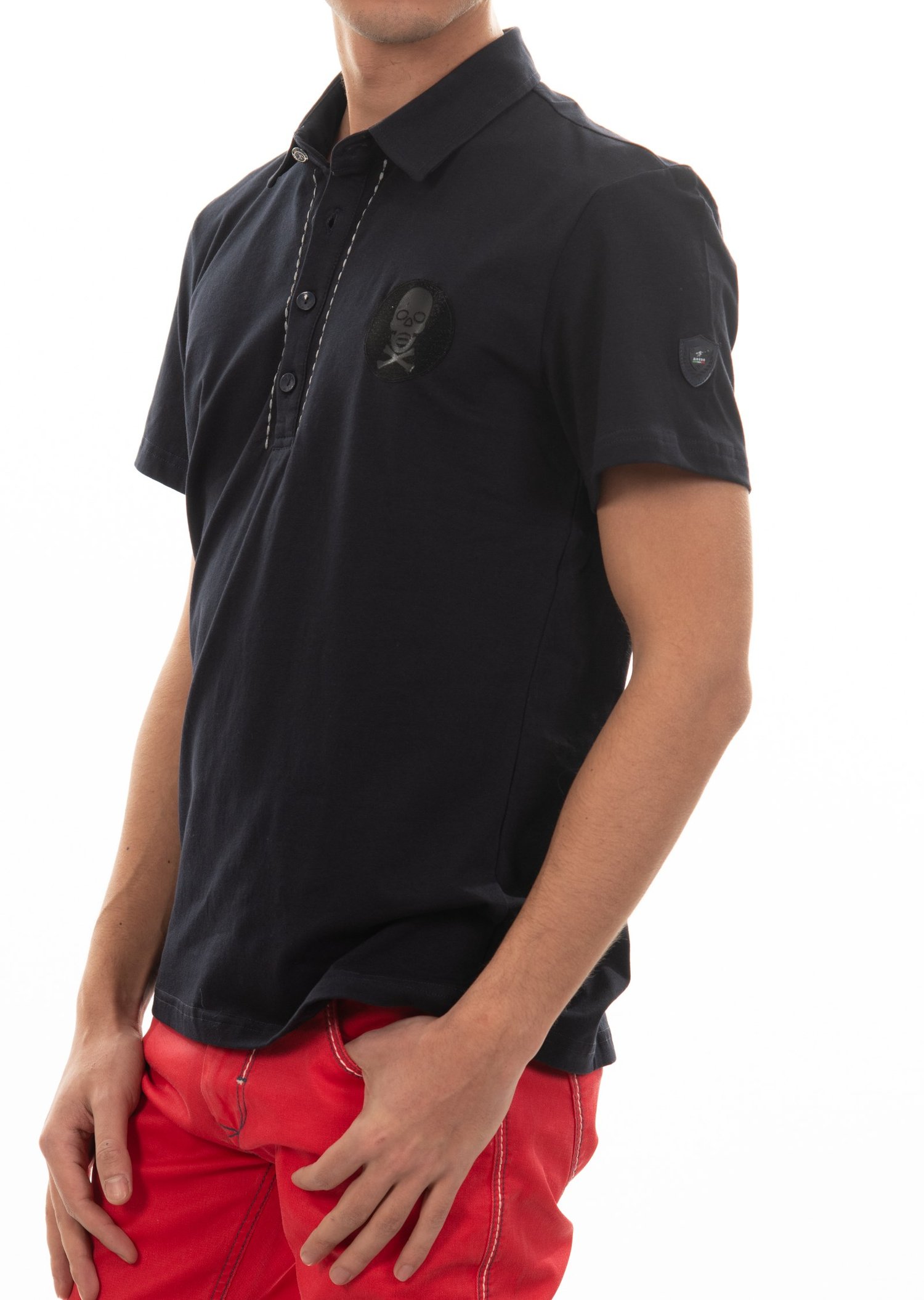 Kurukafa Amblemli Polo Yaka T-Shirt