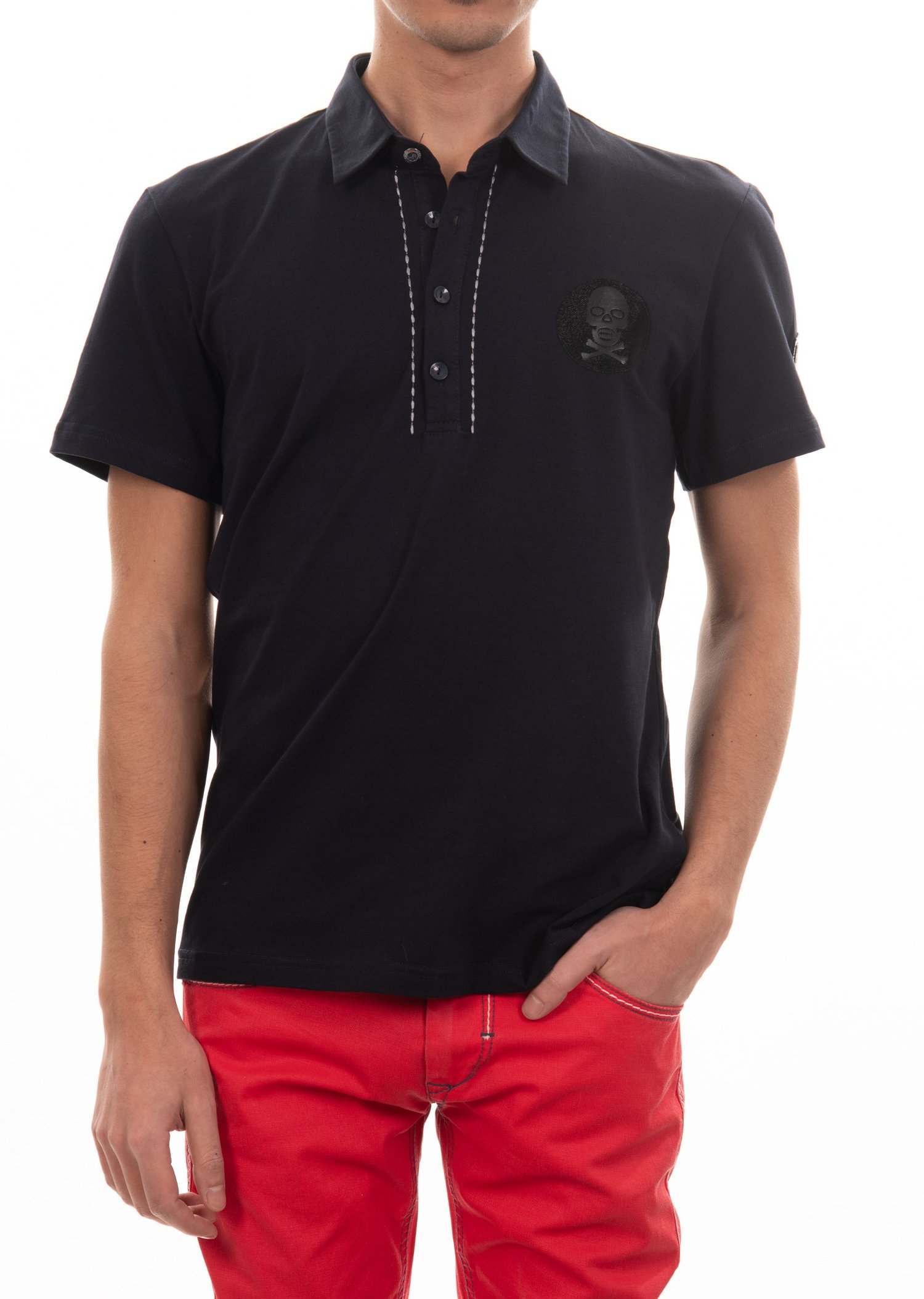 Kurukafa Amblemli Polo Yaka T-Shirt