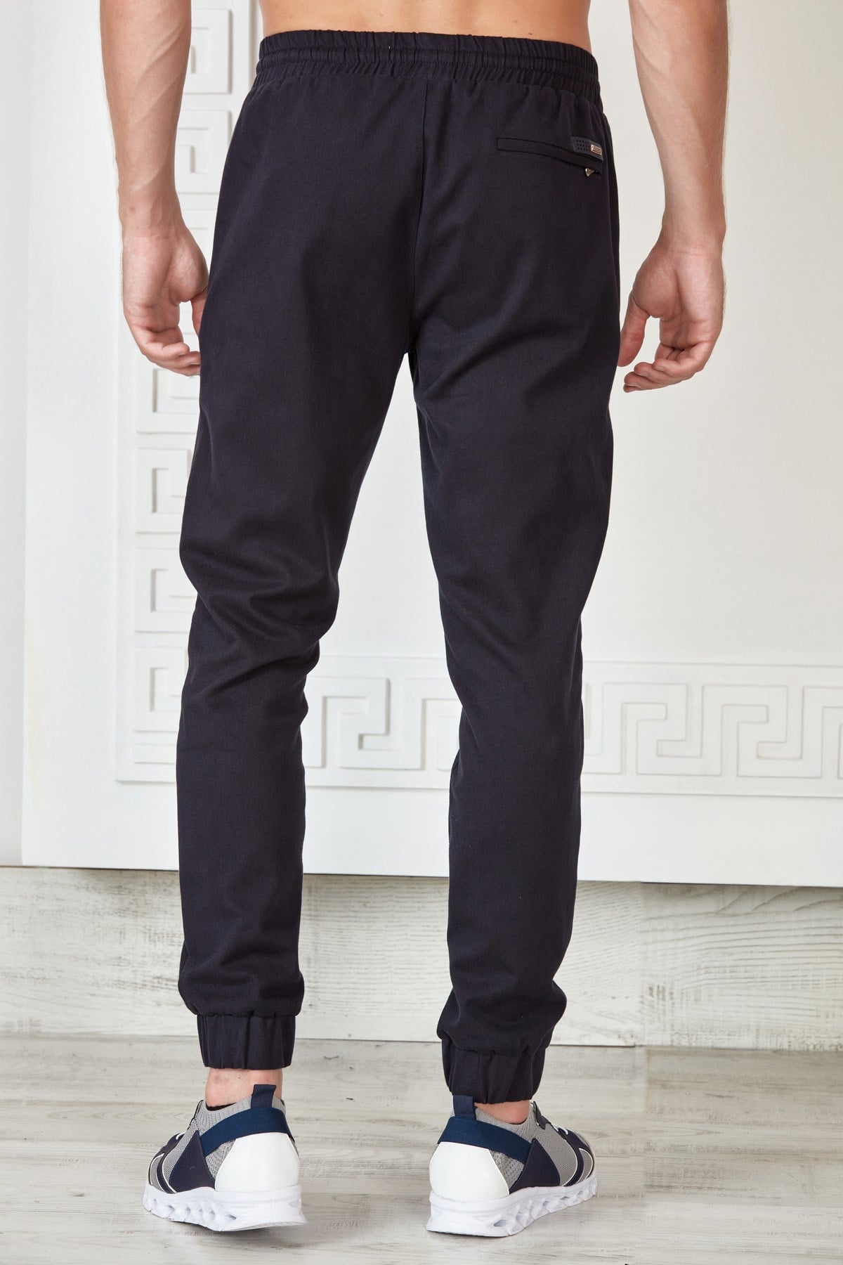 Lacivert Gabardin Jogger Pantolon