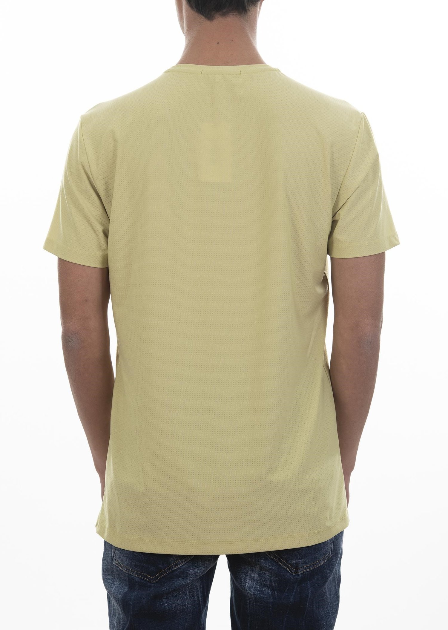 Logo Nakışlı Fıstık Yeşili Basic T-Shirt
