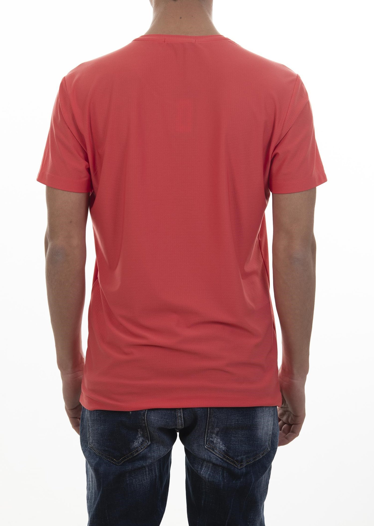 Logo Nakışlı Kırmızı Basic T-Shirt