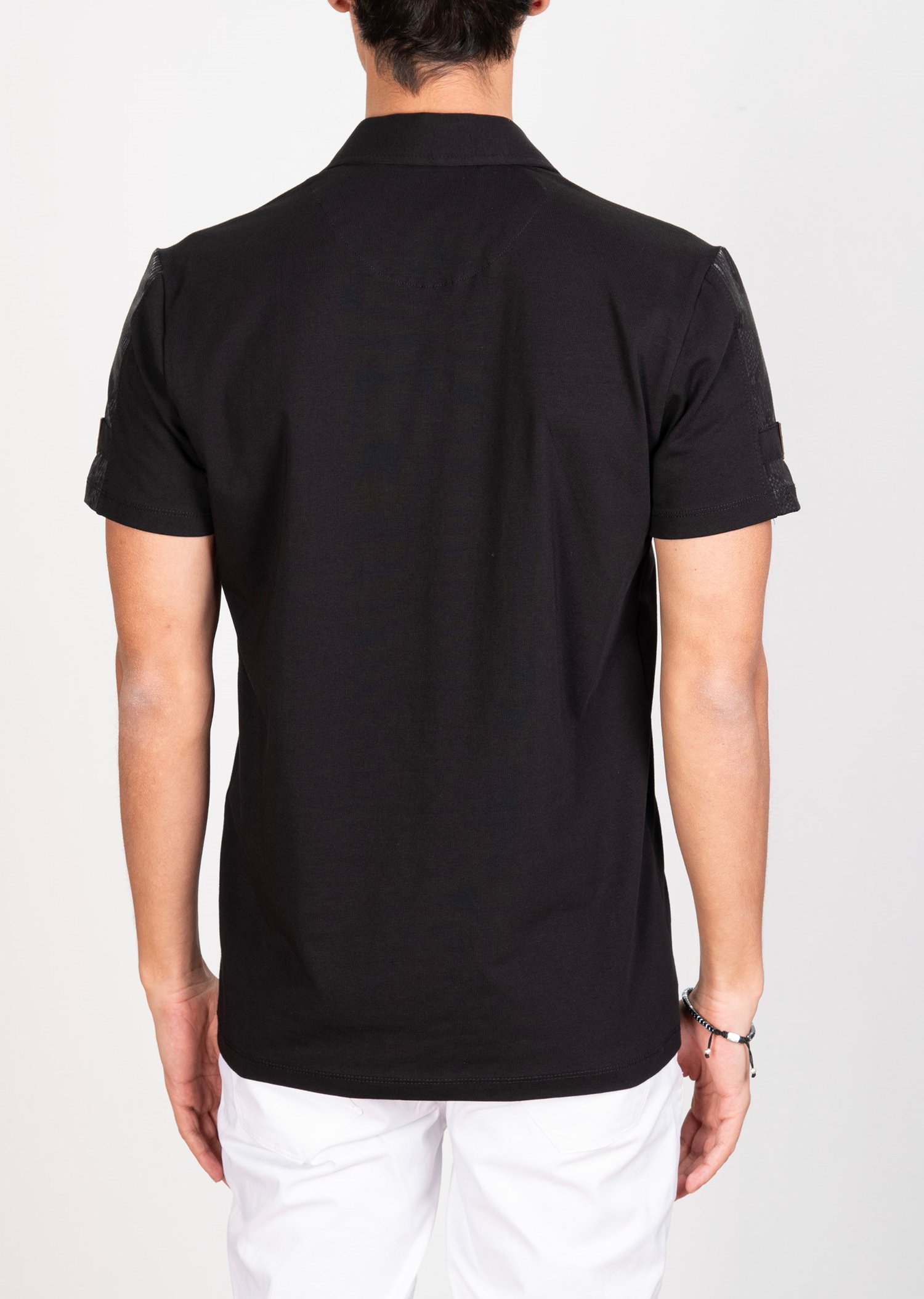 Mondo Altın Metal Detaylı Garnili Polo Yaka T-shirt