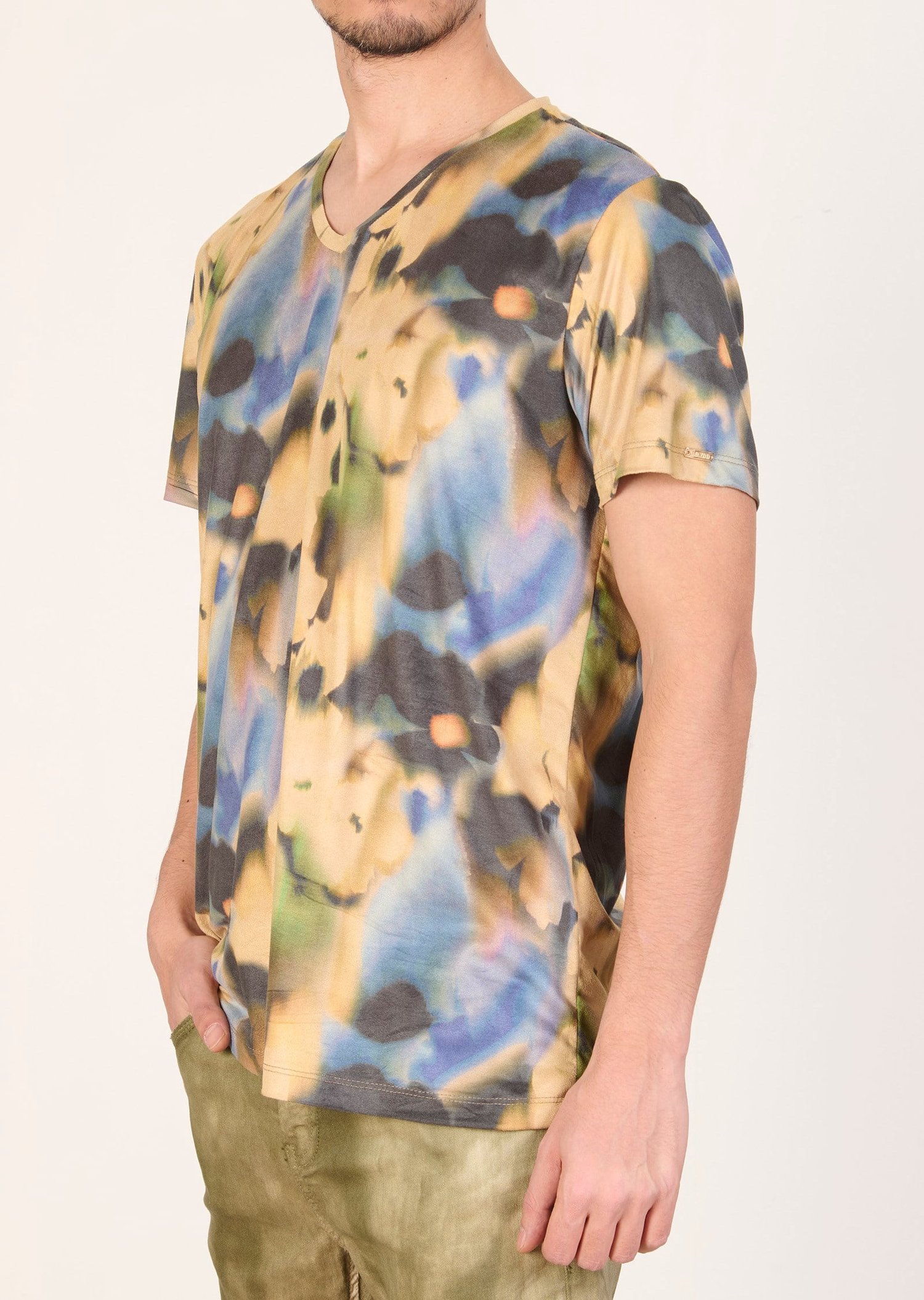Mondo Çiçek Desenli Sarı T-Shirt