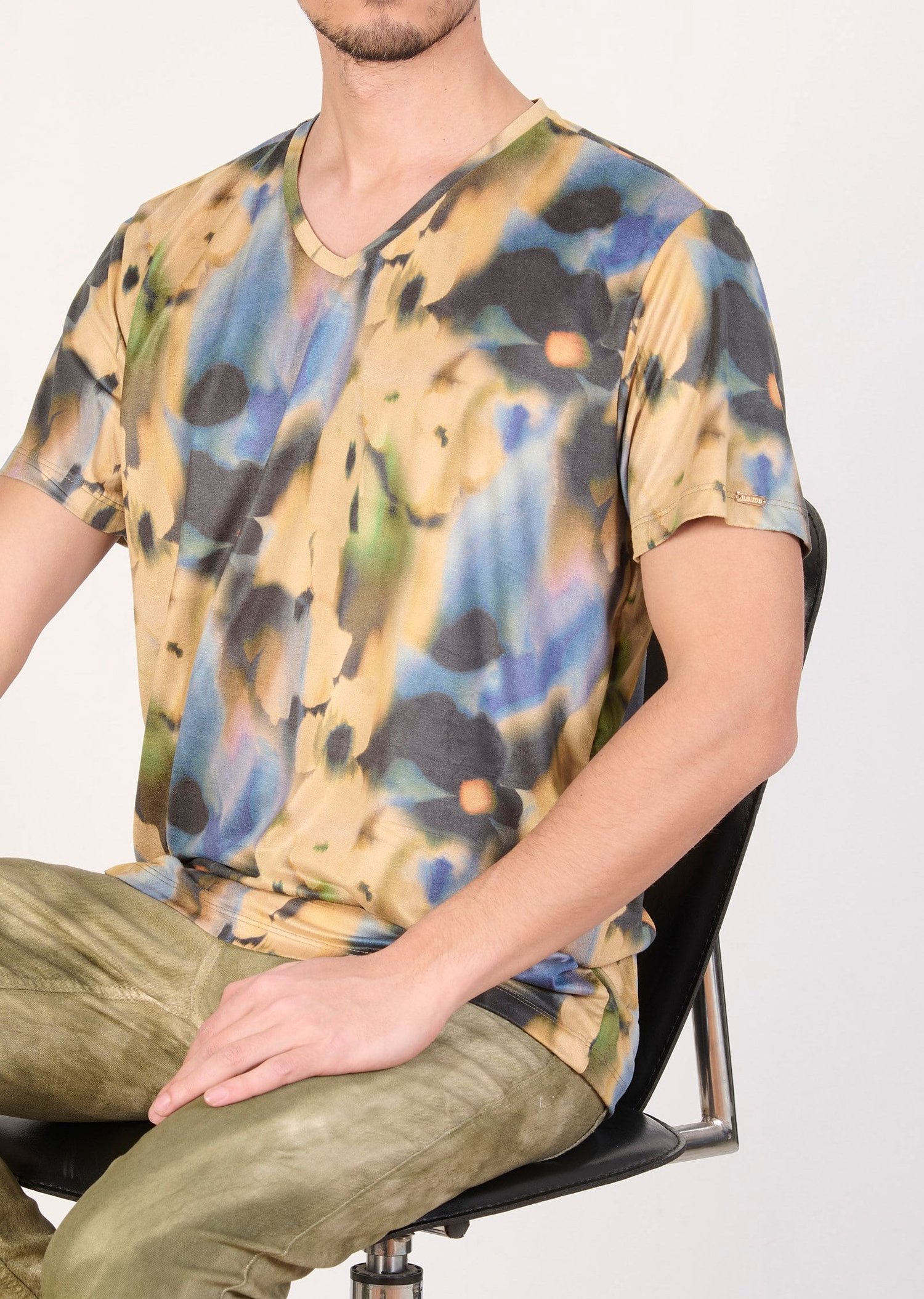 Mondo Çiçek Desenli Sarı T-Shirt