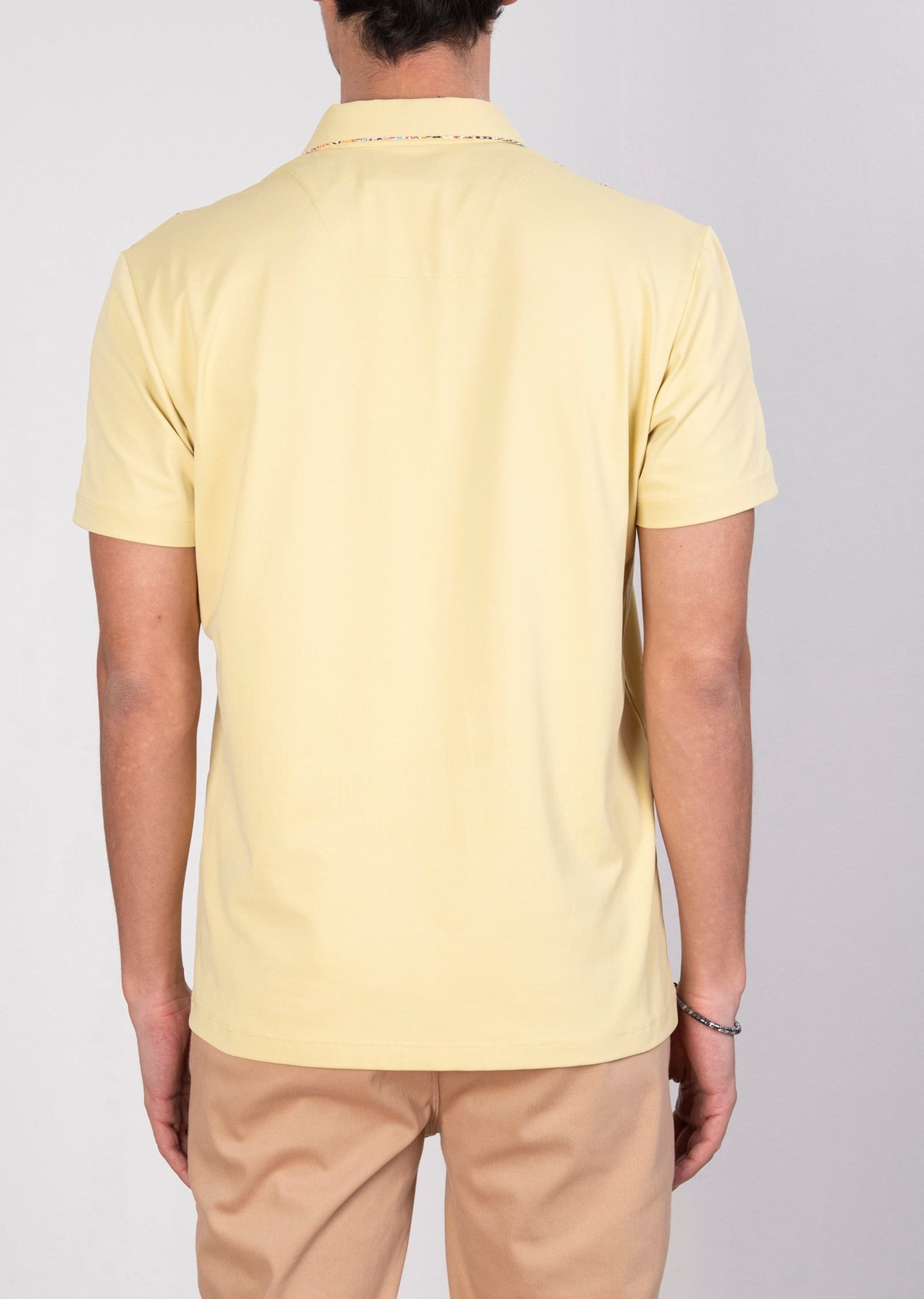 Mondo Fermuarlı Sarı Polo Yaka T-Shirt